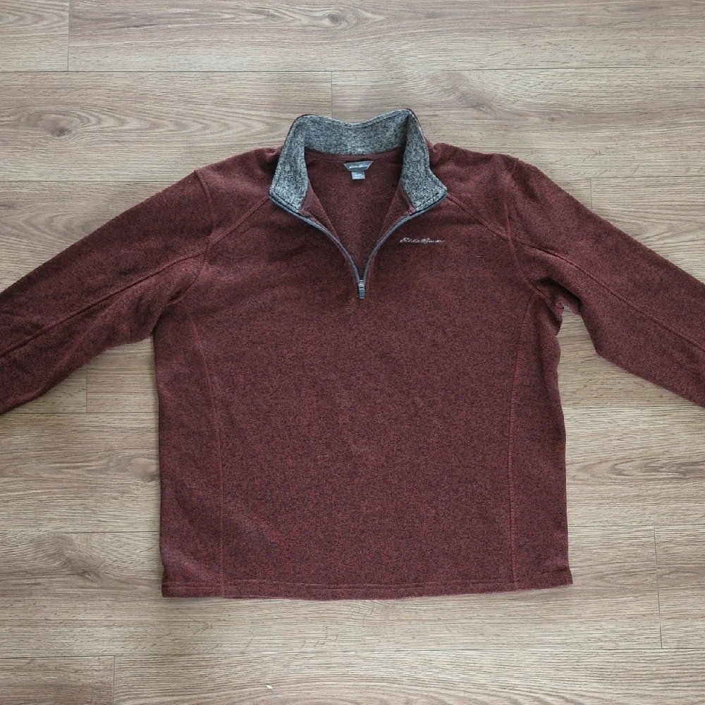 Eddie Bauer Men's Quarter Zip Sweater, Size 2XL